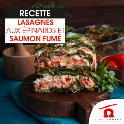 Lasagnes aux épinards et au saumon fumé