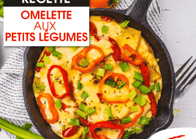 Omelette aux petits légumes grillés