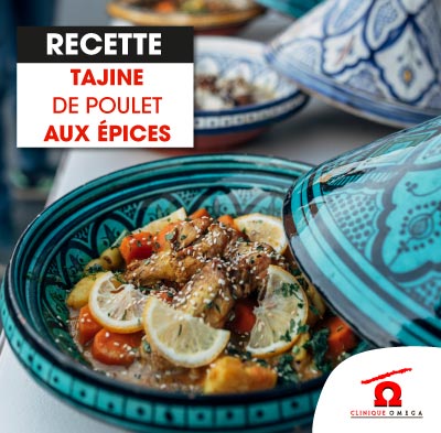 Tajine de poulet aux épices